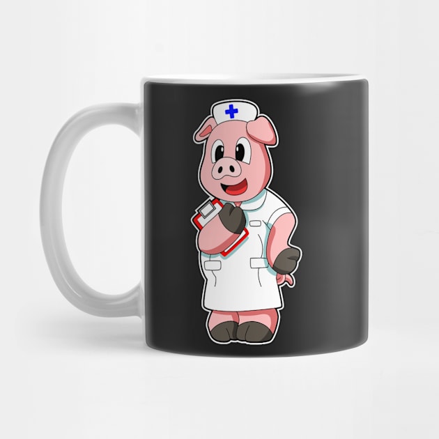 Pig as Nurse with Smock by Sonoma92